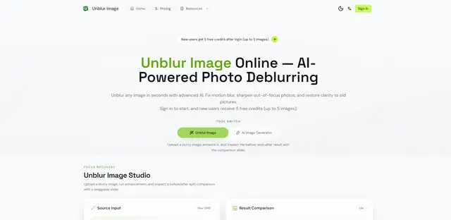 Unblur Image