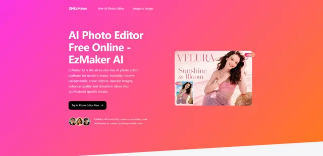 Ezmaker AI: Free All-in-One AI Photo editor