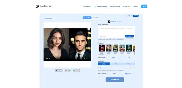 JoyFun AI: Image to Image, Video